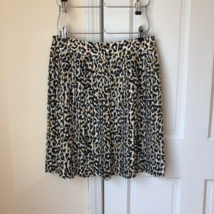 MOVING SALE: J. Crew leopard a-line skirt